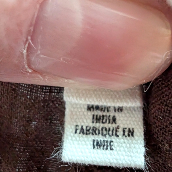 Aerie Linen Blend Pant Granola Slouchy Womens Xl Athleisure Natural Fibers Brown - Picture 9 of 12